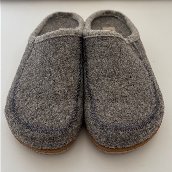 Taos Woollery Slip On Wool Clogs Slippers Gray Comfort Womens Size 37 / US 7 - Picture 4 of 15